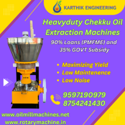 Heavyduty Chekku Oil Extraction Machine by Karthik Engineering