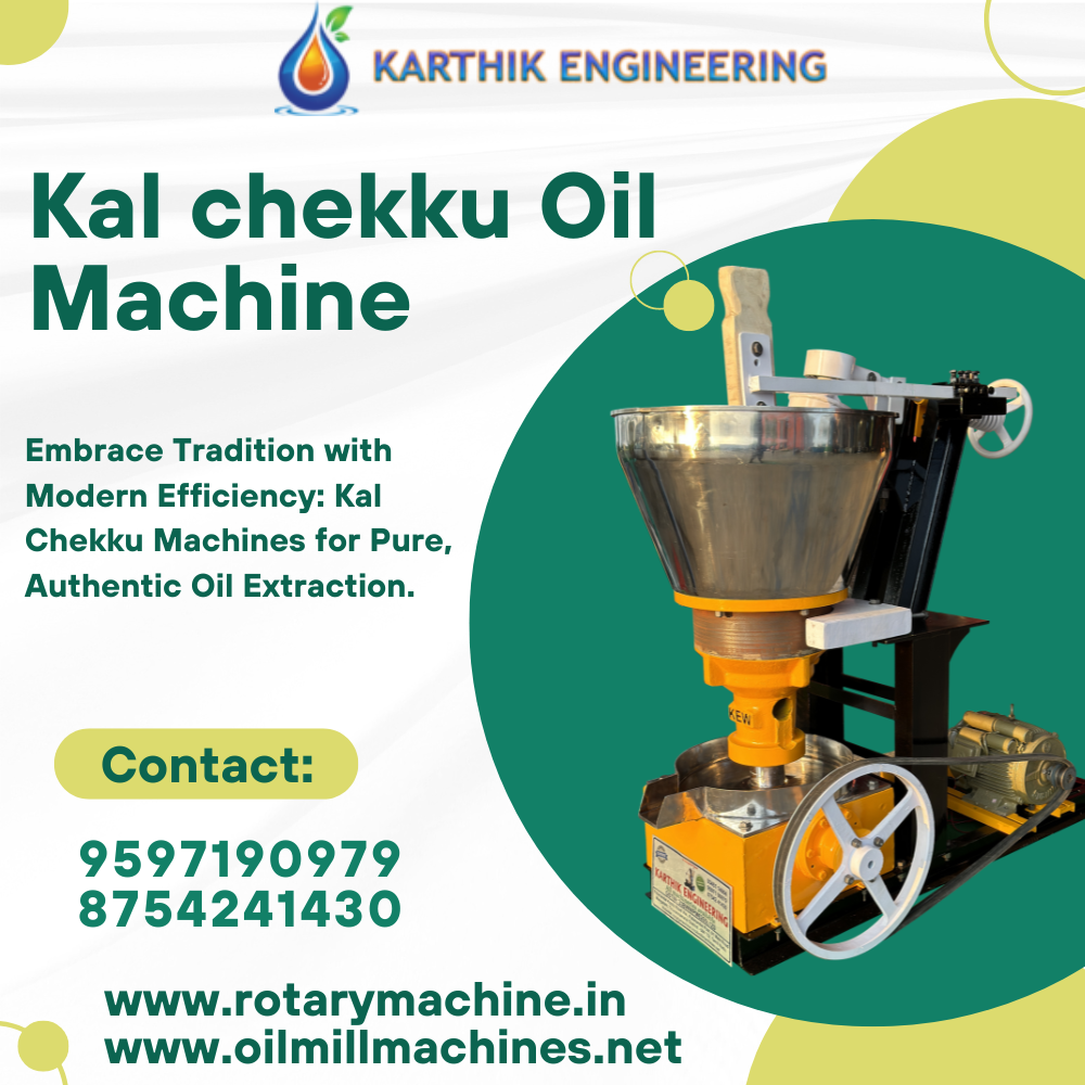 Kal Chekku Oil Machine by Karthik Engineering