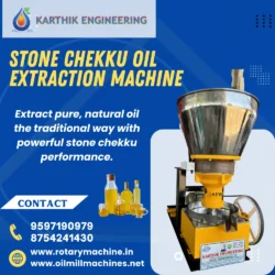 Stone Chekku Oil Extraction Machine Manufacturer
